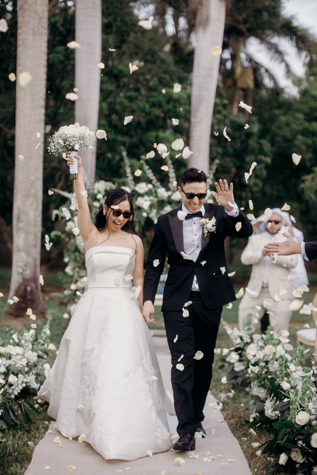 Vista del destino de la boda